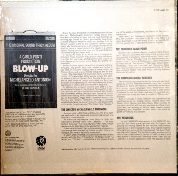 Herbie Hancock : Blow-Up (The Original Sound Track Album) (LP, Album, Mono, Promo)