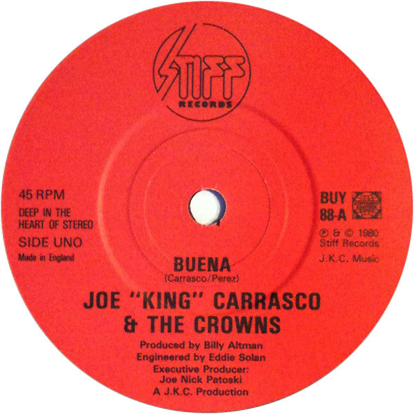Joe King Carrasco & The Crowns : Buena / Tuff Enuff (7")