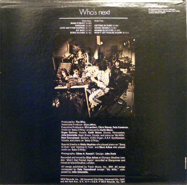 The Who : Who's Next (LP, Album, RE)