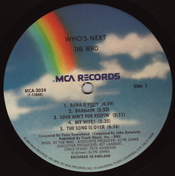 The Who : Who's Next (LP, Album, RE)