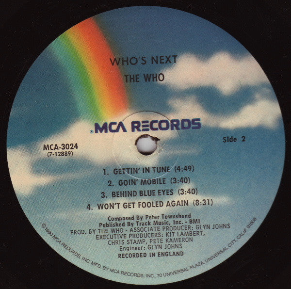 The Who : Who's Next (LP, Album, RE)