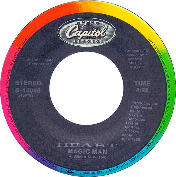 Heart : Who Will You Run To (7", Single, Spe)