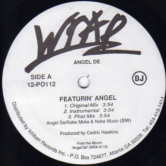Angel De : Featurin' Angel (12", Promo)