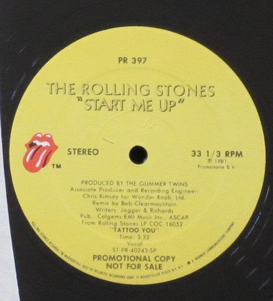 The Rolling Stones : Start Me Up (12", Single, Promo, Spe)