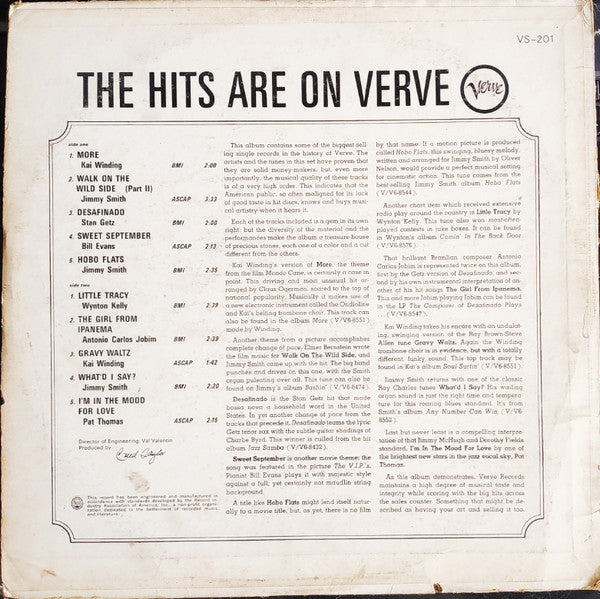 Various : The Hits Are On Verve (LP, Comp, Mono, Smplr)