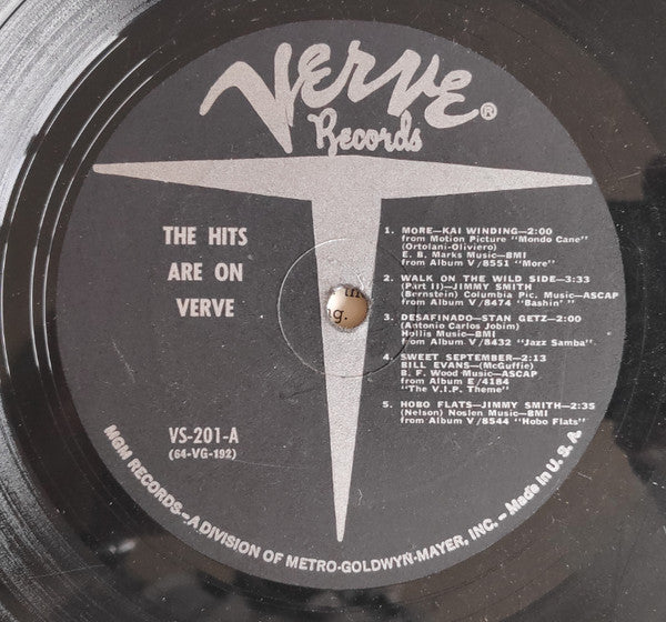 Various : The Hits Are On Verve (LP, Comp, Mono, Smplr)