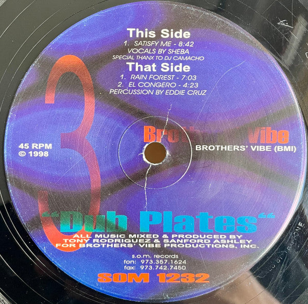 Brothers' Vibe : Dub Plates 3 (12")