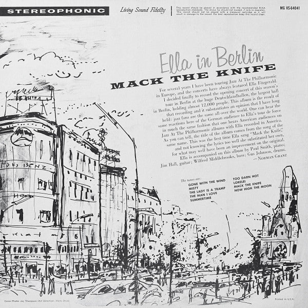 Ella Fitzgerald : Mack The Knife - Ella In Berlin (LP, Album)