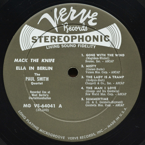 Ella Fitzgerald : Mack The Knife - Ella In Berlin (LP, Album)