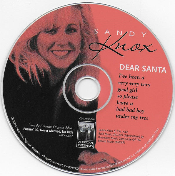Sandy Knox : Dear Santa (CD, Single)