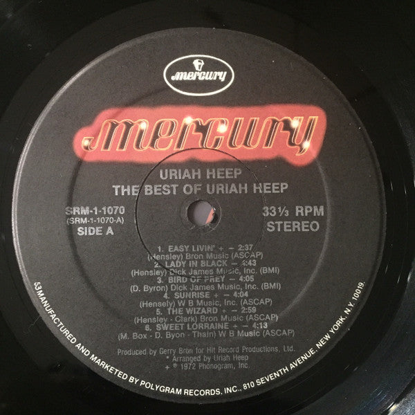 Uriah Heep : The Best Of Uriah Heep (LP, Comp, RE, Hau)