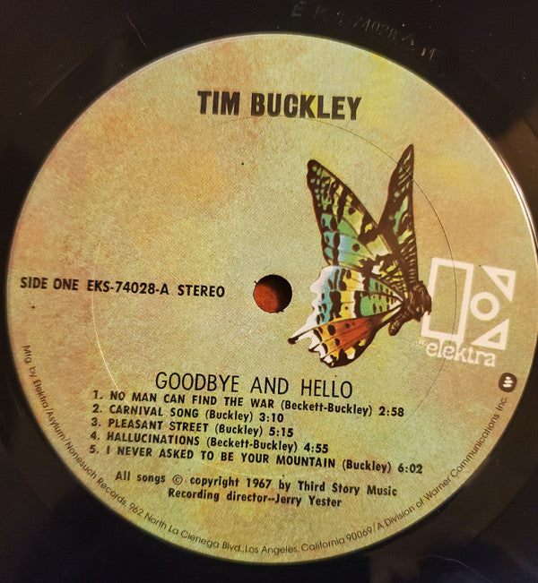 Tim Buckley : Goodbye And Hello (LP, Album, RE, Pit)