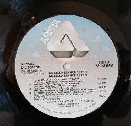 Melissa Manchester : Melissa Manchester (LP, Album)