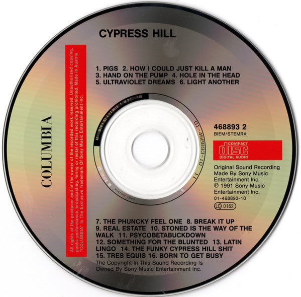 Cypress Hill : Cypress Hill (CD, Album, RE)