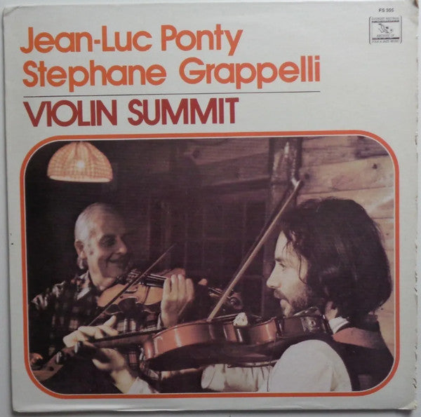 Jean-Luc Ponty, Stéphane Grappelli : Violin Summit (LP, Album, RE)
