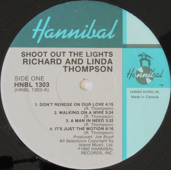 Richard & Linda Thompson : Shoot Out The Lights (LP, Album)