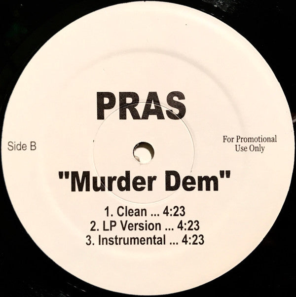 Pras* : Yeah Eh' Yeah Eh' / Murder Dem (12", Promo)