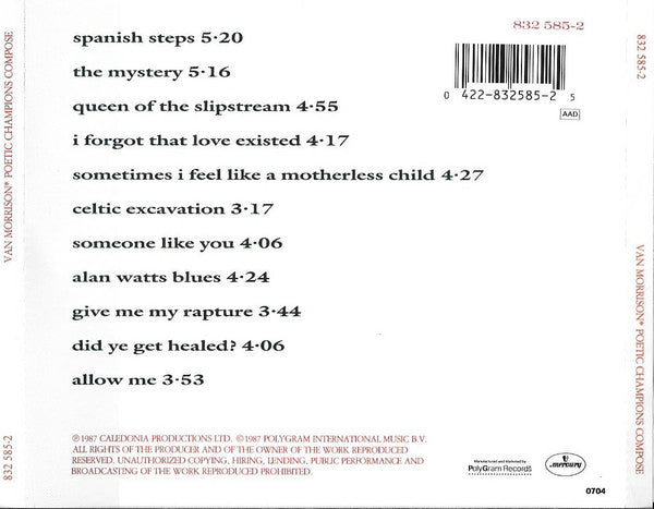 Van Morrison : Poetic Champions Compose (CD, Album)