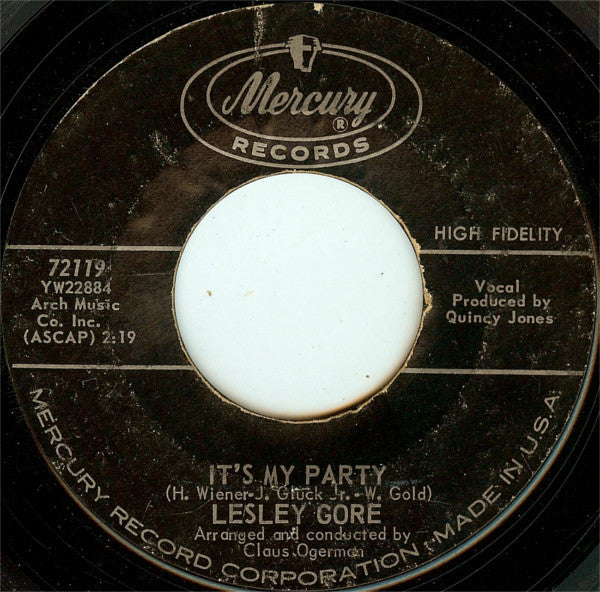 Lesley Gore : It's My Party (7", Single)
