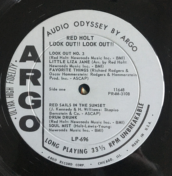 Red Holt : Look Out!! Look Out!! (LP, Mono)