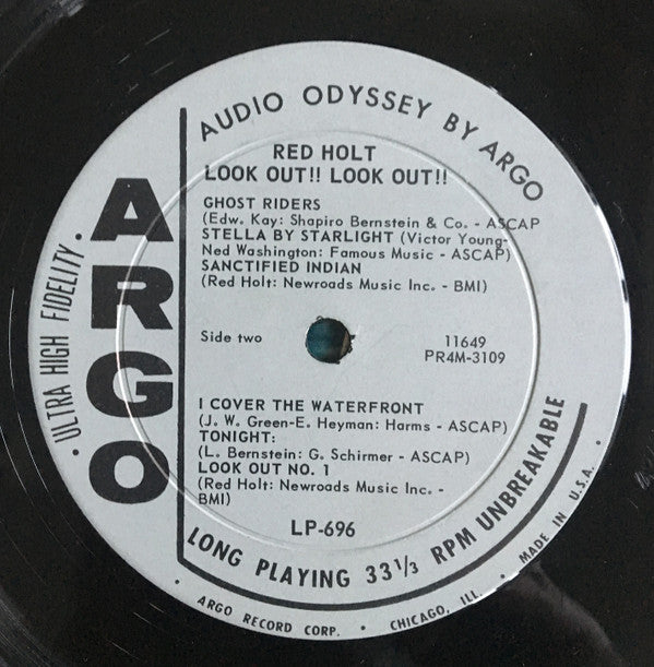 Red Holt : Look Out!! Look Out!! (LP, Mono)