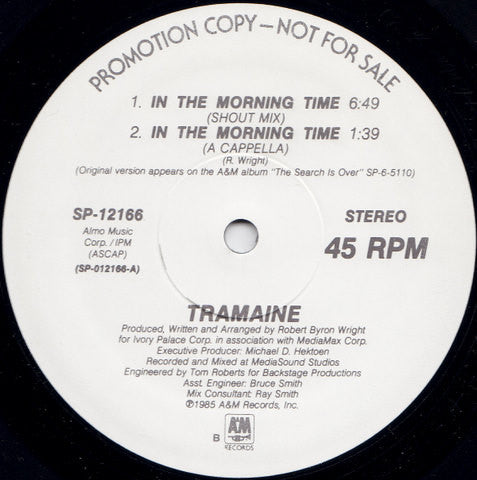 Tramaine : In The Morning Time (12", Single, Promo, Gen)