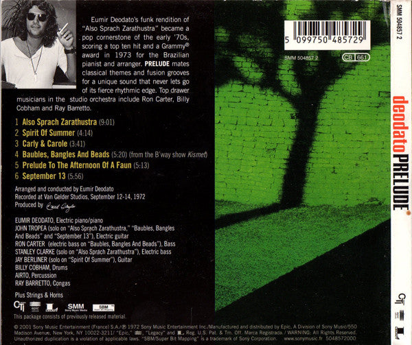 Eumir Deodato : Prelude (CD, Album, RE, RM)