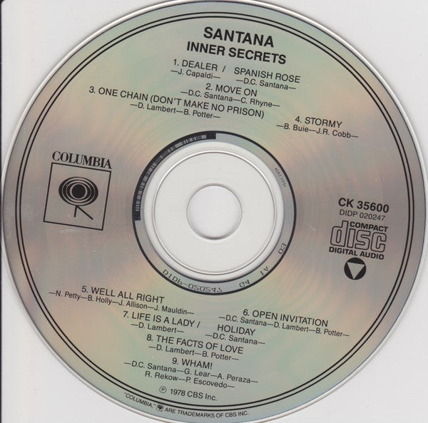 Santana : Inner Secrets (CD, Album, RE)
