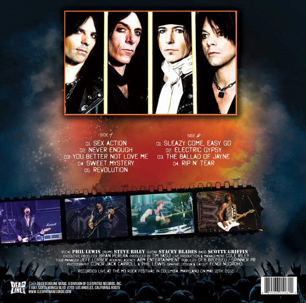 L.A. Guns : Live In Concert (LP, Album, Ltd, Red)