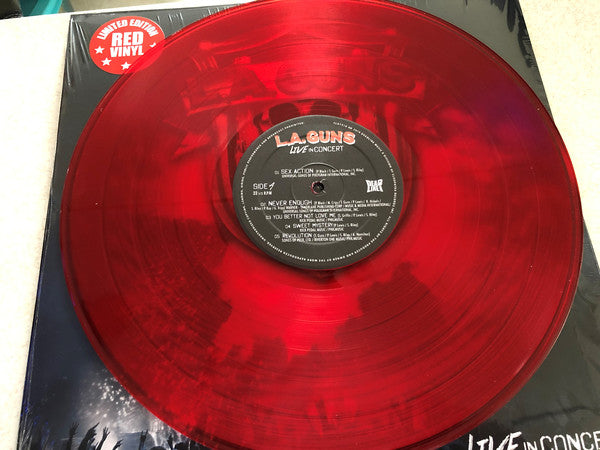 L.A. Guns : Live In Concert (LP, Album, Ltd, Red)