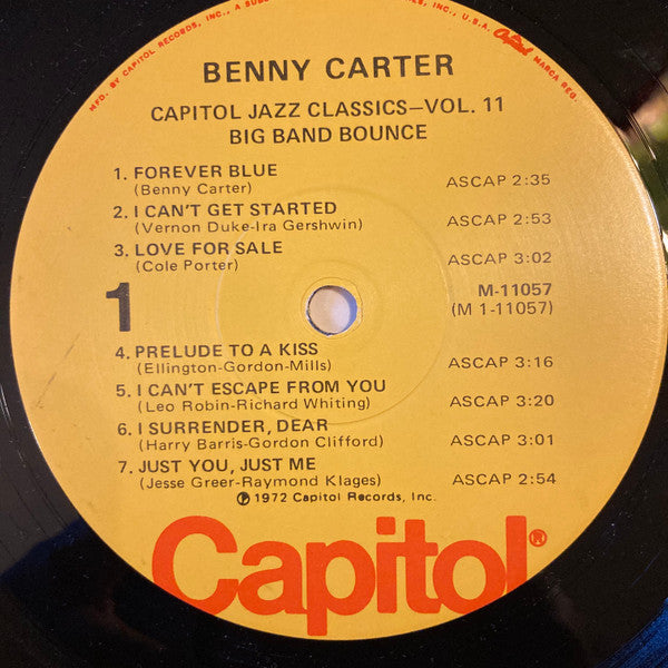 Benny Carter & Cootie Williams : Big Band Bounce (LP, Comp)