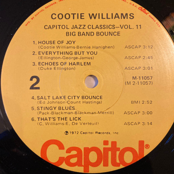 Benny Carter & Cootie Williams : Big Band Bounce (LP, Comp)