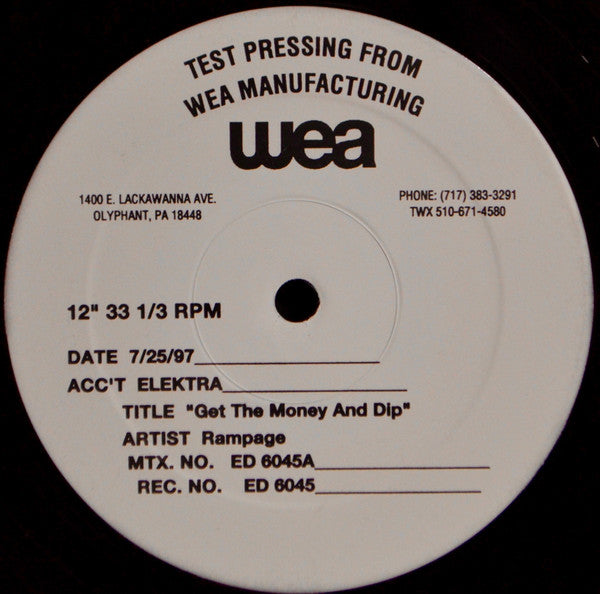 Rampage (2) : Get The Money And Dip (12", TP)