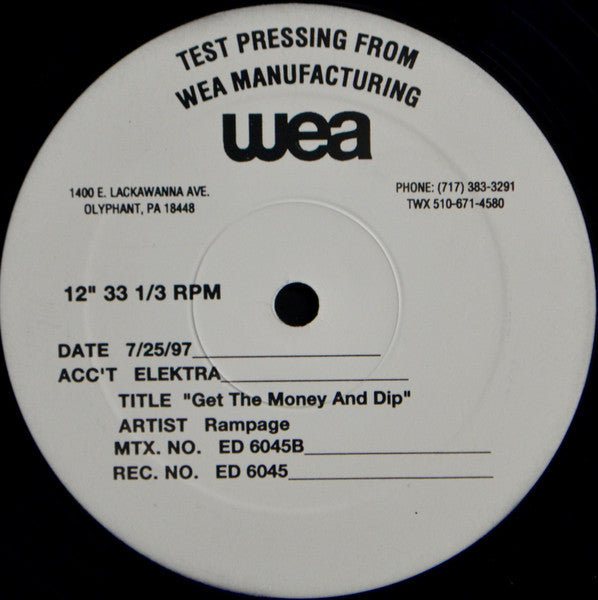 Rampage (2) : Get The Money And Dip (12", TP)