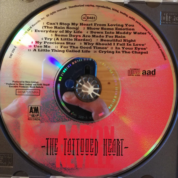 Aaron Neville : The Tattooed Heart (CD, Album, Promo)