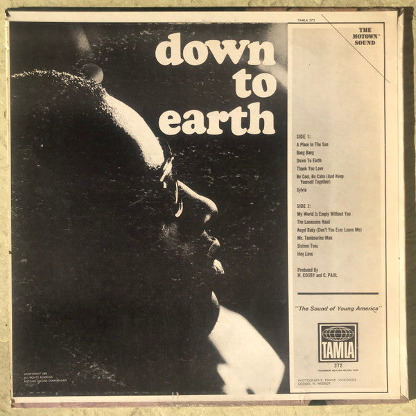 Stevie Wonder : Down To Earth (LP, Album, Mono)