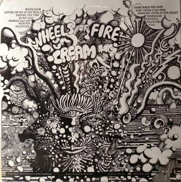 Cream (2) : Wheels Of Fire (2xLP, Album, RE, RP)