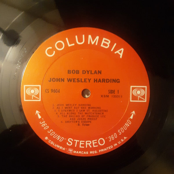 Bob Dylan : John Wesley Harding (LP, Album, M/Print, Ter)
