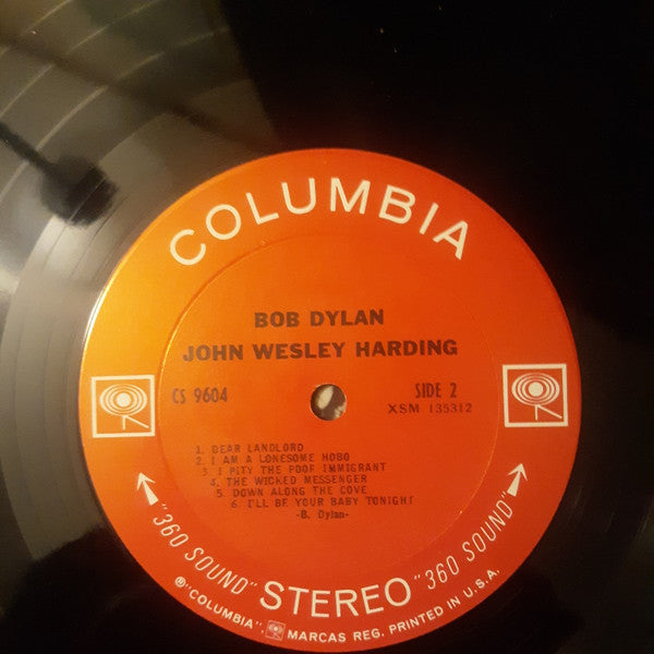 Bob Dylan : John Wesley Harding (LP, Album, M/Print, Ter)