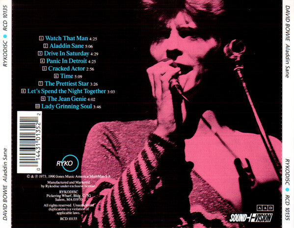David Bowie : Aladdin Sane (CD, Album, RE, RM)