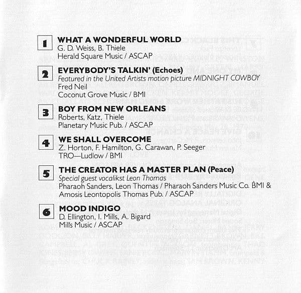 Louis Armstrong : What A Wonderful World (CD, Album, RE, RM)