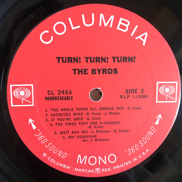 The Byrds : Turn! Turn! Turn! (LP, Album, Mono, Ter)