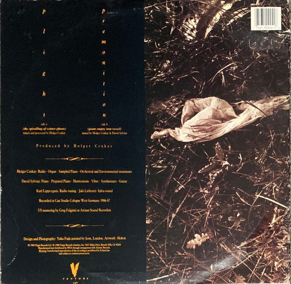 David Sylvian + Holger Czukay : Plight & Premonition (LP, Album, SRC)
