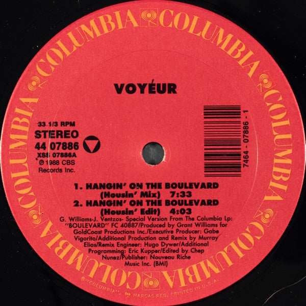 Voyéur : Hangin' On The Boulevard (12")