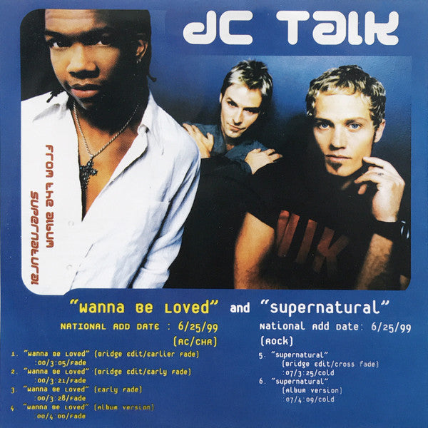 DC Talk : Wanna Be Loved / Supernatural  (CD, Single, Promo)