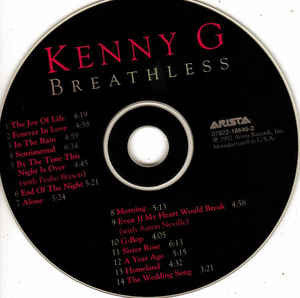 Kenny G (2) : Breathless (CD, Album, RP)