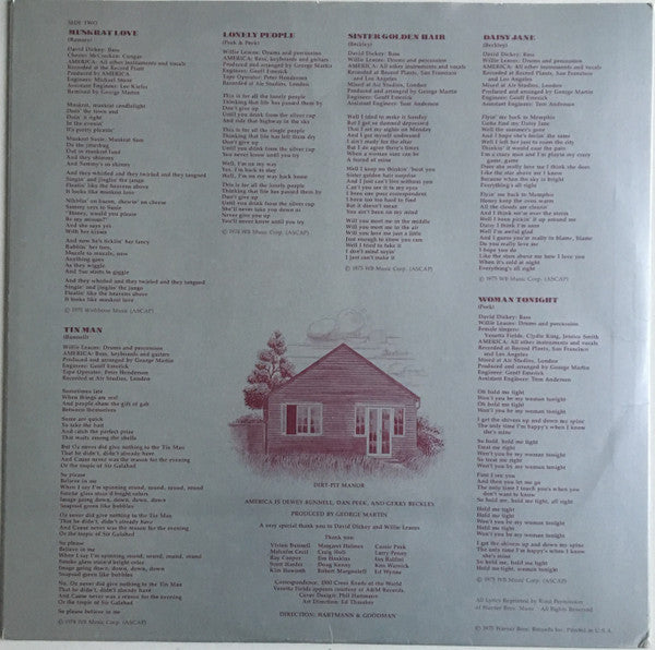 America (2) : History · America's Greatest Hits (LP, Comp, Win)