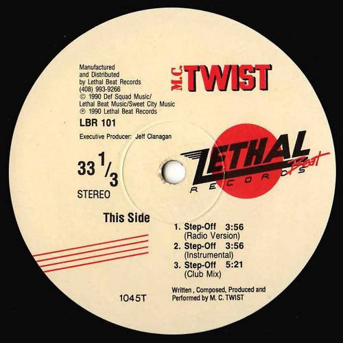 MC Twist : Step Off / S-M-O-K-I-N-G C-O-K-E (12")