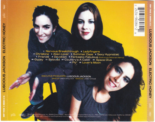 Luscious Jackson : Electric Honey (CD, Album, Promo)