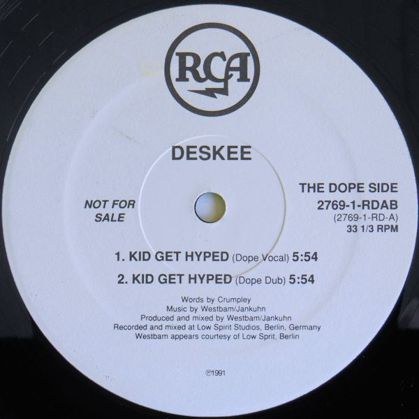 Deskee : Kid Get Hyped (12", Promo)